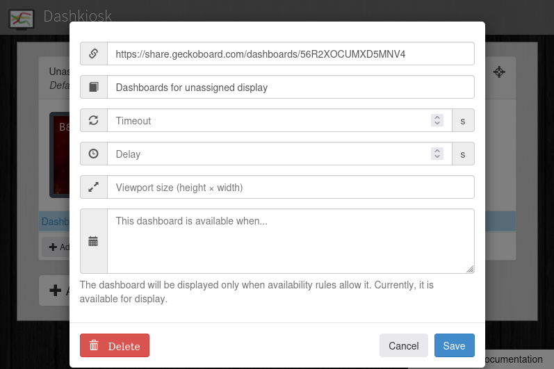 Dashkiosk — Administration interface|690x459, 50%